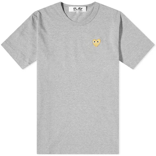 T-SHIRT COMME DES GARCONS PLAY - GRIS ( GOLD HEART )