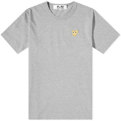 T-SHIRT COMME DES GARCONS PLAY - GRIS ( GOLD HEART )