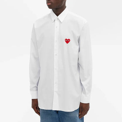 CHEMISE COMME DES GARCONS PLAY - BLANC