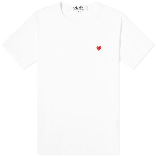 T-SHIRT COMME DES GARCONS PLAY - BLANC