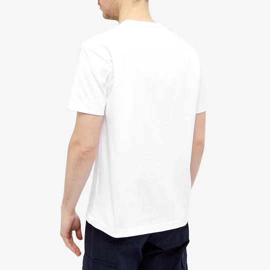 T-SHIRT COMME DES GARCONS PLAY - BLANC