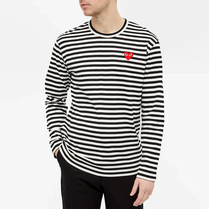 MANCHES LONGUE COMME DES GARCONS PLAY - RAYURES