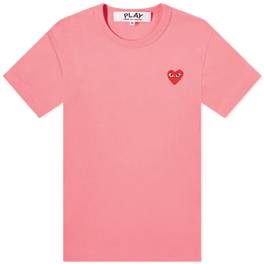 T-SHIRT COMME DES GARCONS PLAY - ROSE ( GOLD HEART )