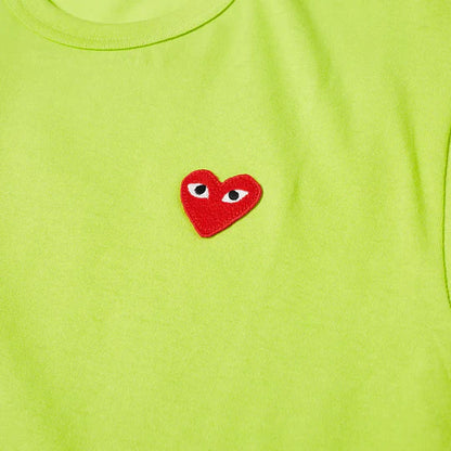 T-SHIRT COMME DES GARCONS PLAY - VERT ( GOLD HEART )