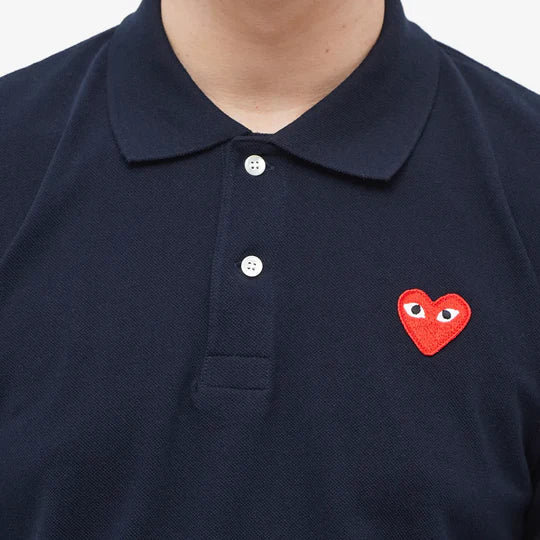 POLO COMME DES GARCONS PLAY - BLEU