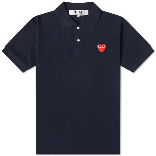 POLO COMME DES GARCONS PLAY - BLEU