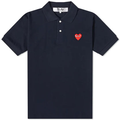 POLO COMME DES GARCONS PLAY - BLEU